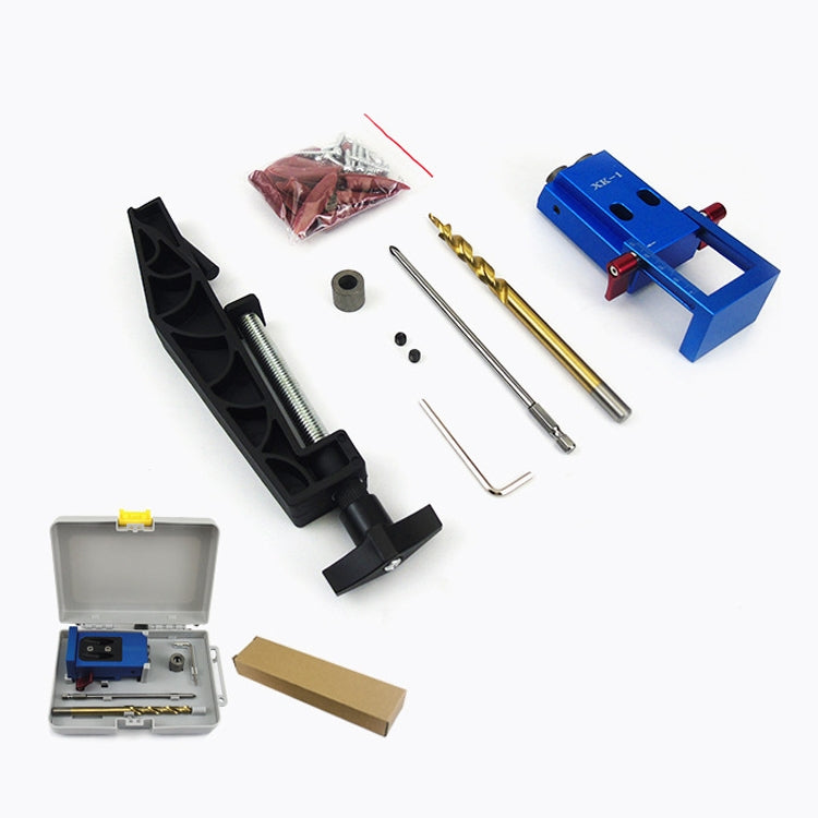 Aluminum Alloy Woodworking Oblique Hole Locator Woodworking Punch Tool, XK-1 C