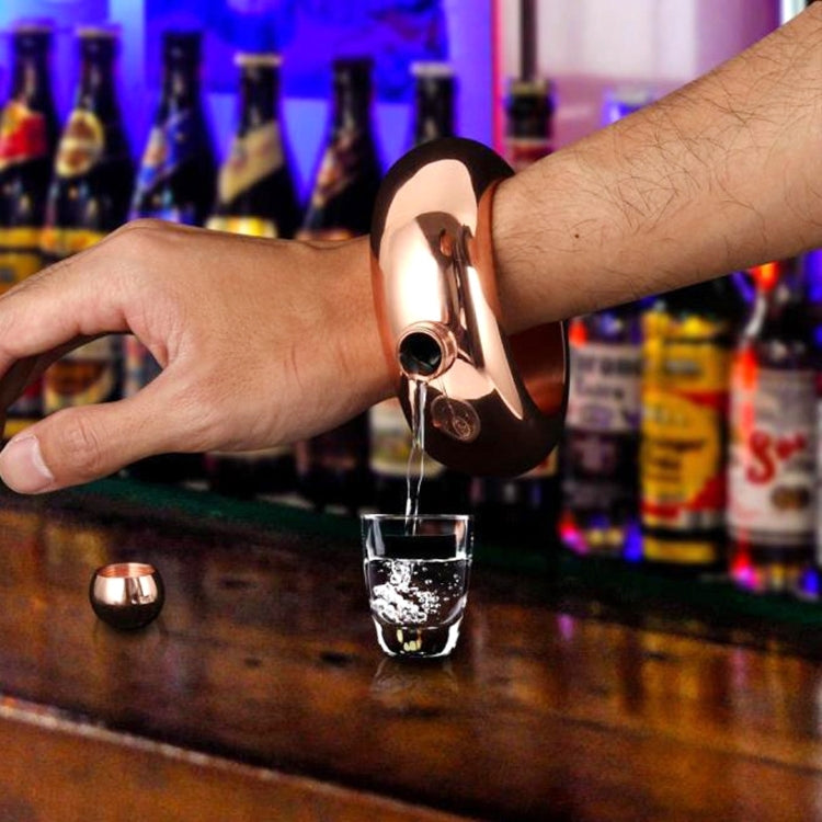 Fashion Creative 100ML Thickened Stainless Steel Bracelet Jug  3.5 Oz,Random Color Delivery, Random Color Delivery