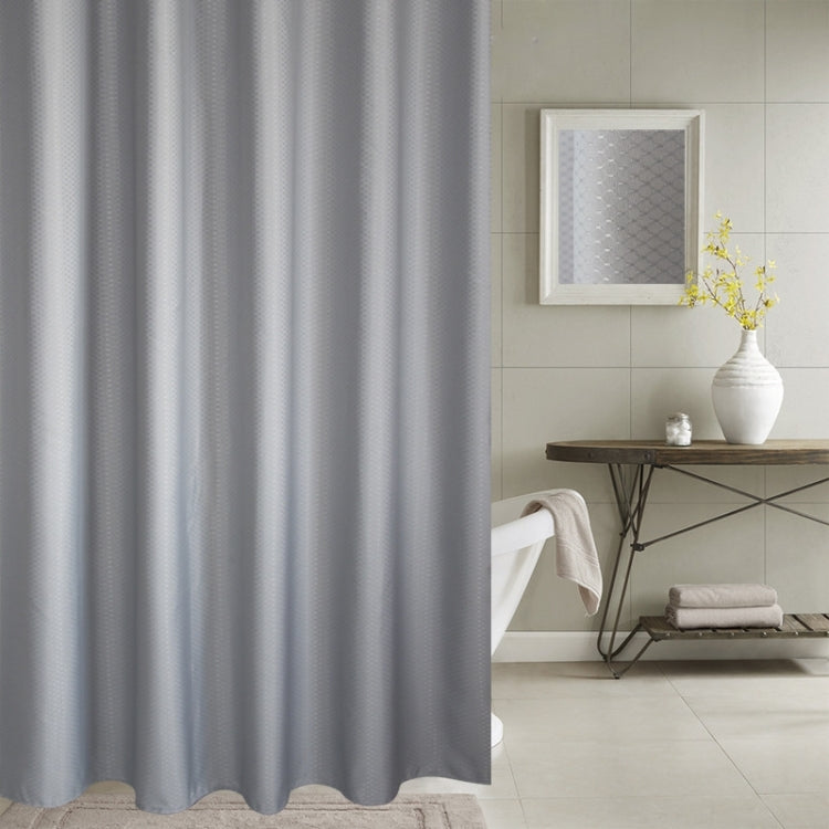Thickening Waterproof And Mildew Curtain Honeycomb Texture Polyester Cloth Shower Curtain Bathroom Curtains, Size:200*240cm