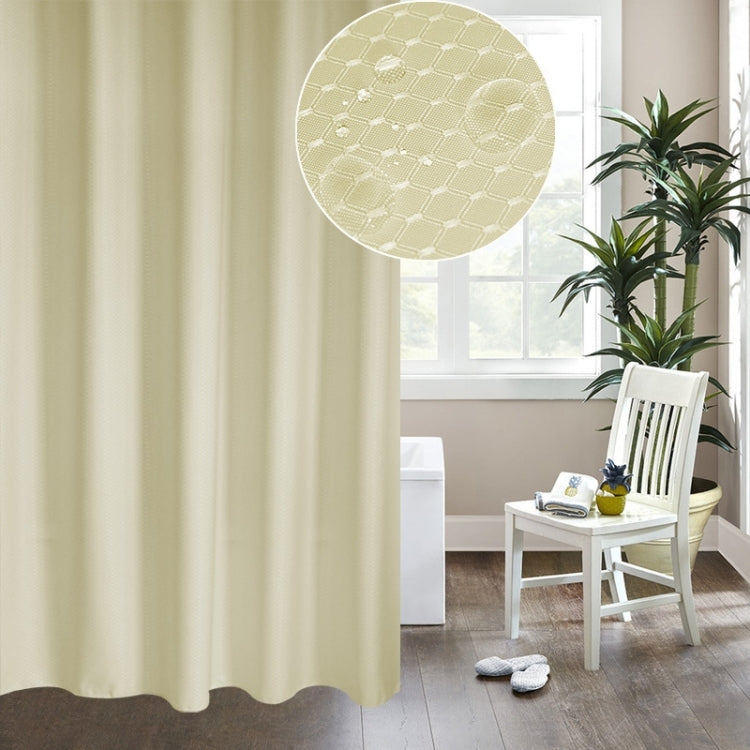 Thickening Waterproof And Mildew Curtain Honeycomb Texture Polyester Cloth Shower Curtain Bathroom Curtains, Size:200*240cm