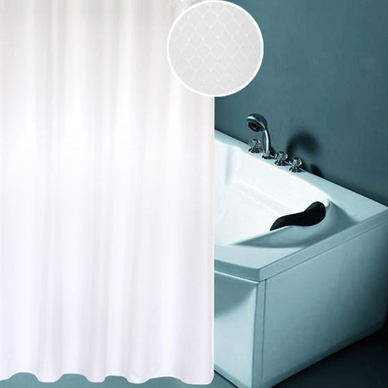 Thickening Waterproof And Mildew Curtain Honeycomb Texture Polyester Cloth Shower Curtain Bathroom Curtains, Size:200*240cm