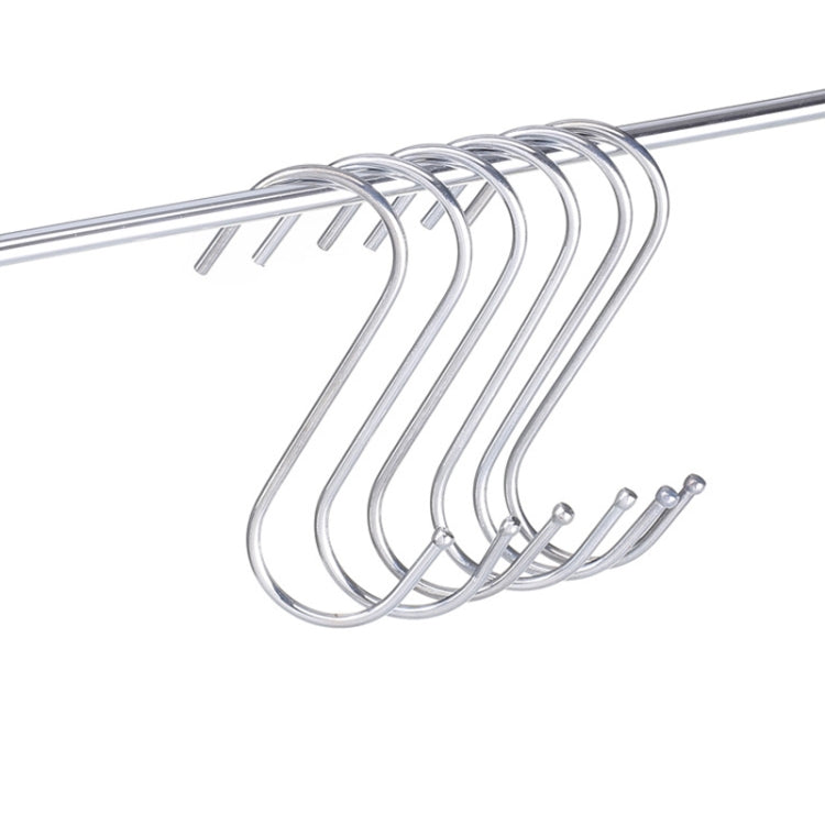 10pcs 3mm Multi-functional S-shaped Stainless Steel Metal Hook, Length: 9cm, 9cm
