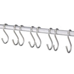 10pcs 3mm Multi-functional S-shaped Stainless Steel Metal Hook, Length: 7cm, 7cm