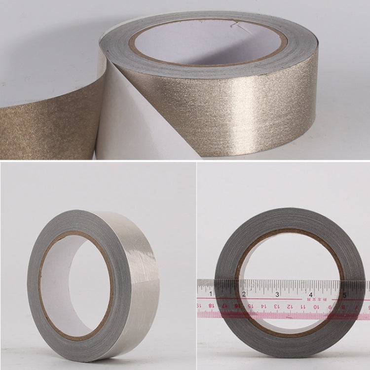 Plain Weave Double-sided Conductive Cloth Adhesive Cloth Single Sided Adhesive EMI Shielding Button Repairs, Size: 20m x 3cm