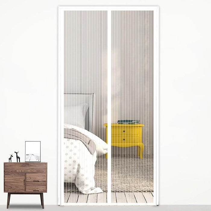 Magnetic Door Curtain Mosquito-proof Screen Door Curtain, Size:190x100cm — White