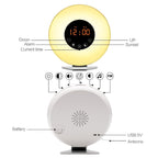 Multi-function Led Touch Intelligent Wake-up Light Alarm Clock with FM Radio