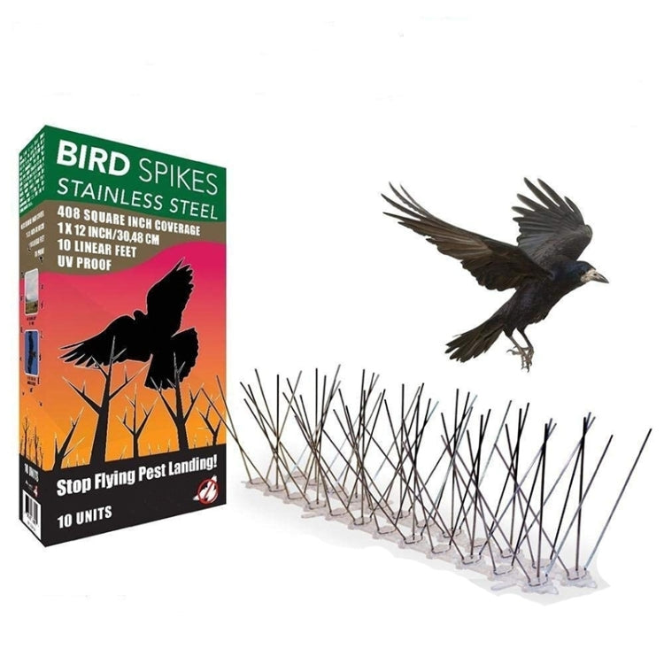 Set Bird Repeller 50cm Stainless Steel Nails Bird Spikes SK411, 5 PCS