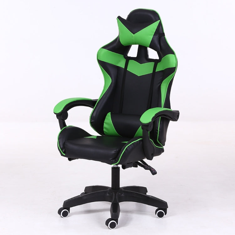 Computer Office Chair Home Gaming Chair Lifted Rotating Lounge Chair with Nylon Feet — Blue
