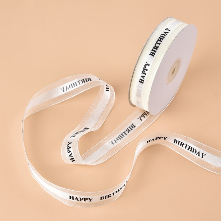 Colored Printed Ribbons Gift Bouquet Ribbons Bowknot Flowers Packaging Ribands, Size: 45m x 2.5cm — view 13