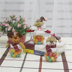 Elk Candy Jar Christmas Decoration, Circle Shape