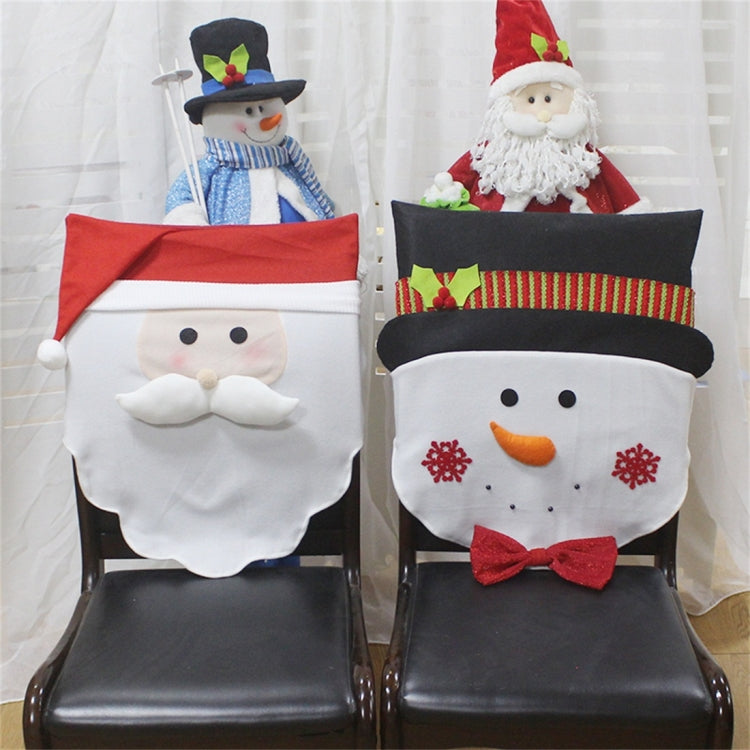 Dinner Table Chair Cover Christmas Decoration, Snowman Pattern