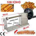 528-1 Manual Twisted Potato Cutter, Potato Chips Slicer, High Quality French Fry Cutter