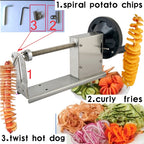 528-1 Manual Twisted Potato Cutter, Potato Chips Slicer, High Quality French Fry Cutter