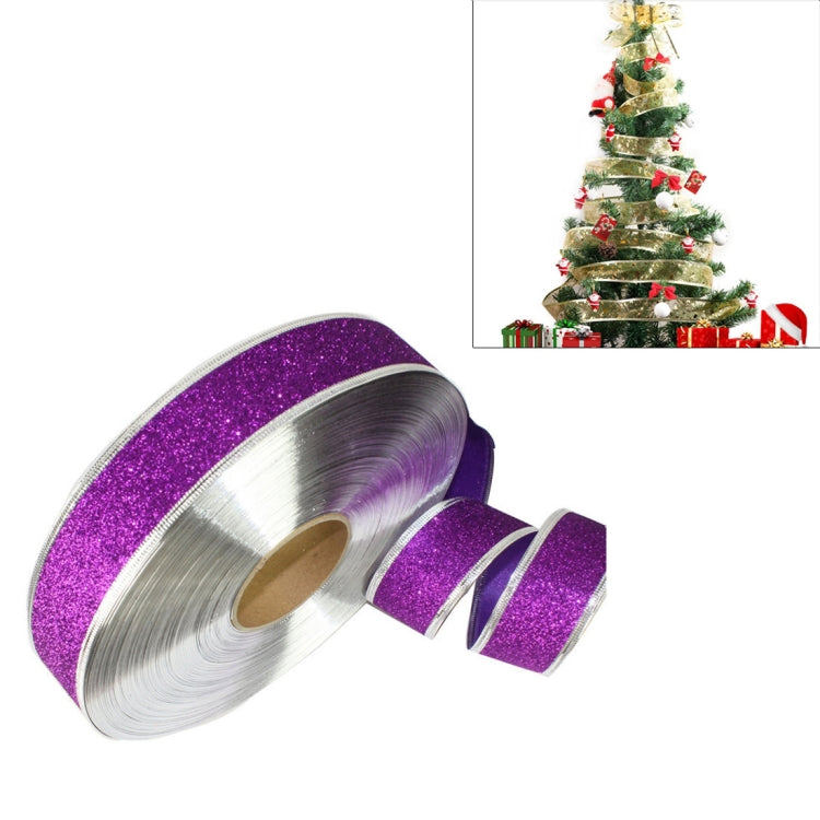2m Christmas Party Decoration Glitter Powder Christmas Tree Decoration Ribbon — view 14