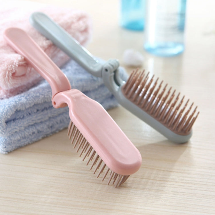 Portable Folding ABS Handle Makeup Hair Comb, Length: 18cm