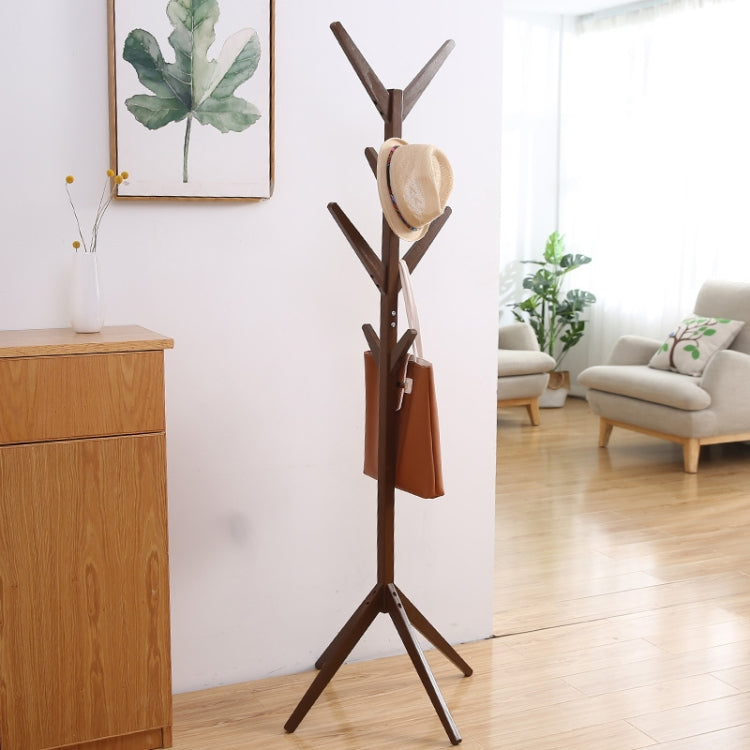 Creative Tree-shaped Solid Wood Floor Hatstand Clothes Hanging Rack, Size: 175x45x45cm