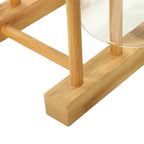 Solid Wood Dish Drip Rack Plate Holder, Size: 25.5x12x10cm