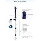 Electric Multi-functional Length Adjustable Fish Tank Cleaning Water Filter — view 3