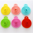 Mini Silicone Foldable Telescopic Funnel Random Color Delivery