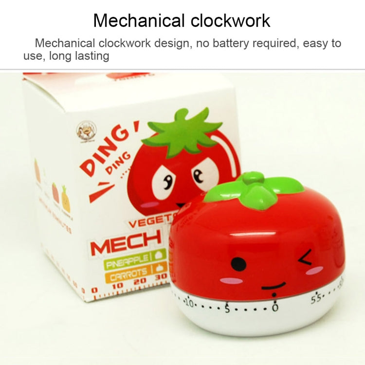 Vegetable Kitchen Timer Cooking Mechanical Timing Tool Count Down Alarm, Random Color Delivery