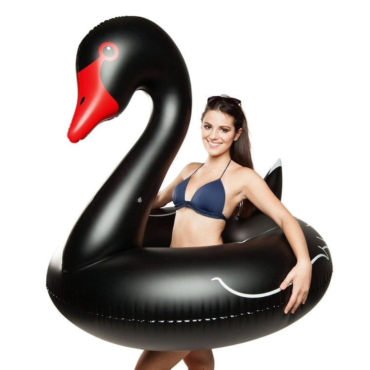 Swan Shaped Inflatable Floating Swimming Safety Pool Ring, Inflated Size: 110cm