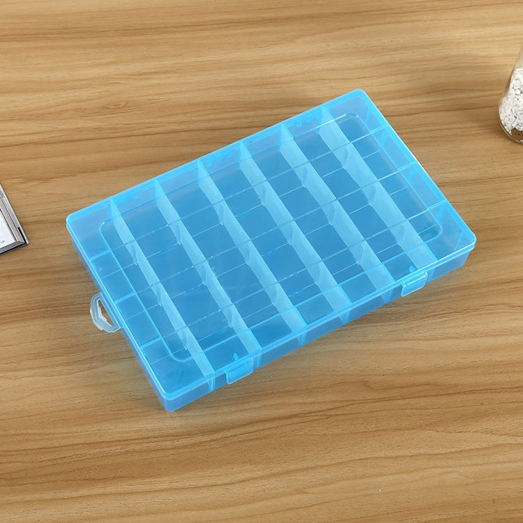 Plastic Organizer Container Storage Box 28 Slots Removable Grid Compartment for Jewelry Earring Fishing Hook Small Accessories — view 9