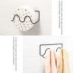 5 PCS K204 Creative DIY Household Wall-mounted Double Layer Shoe Storage Rack