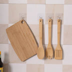 100 PCS Kitchen Bathroom Wall Hanging Transparent Non-marking Glue Hook — view 4