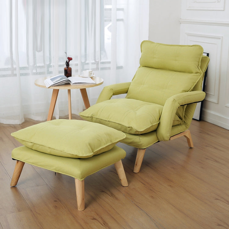 F3 Lazy Sofa Armrest Bedroom Leisure Japanese Folding Fabric Lounge Chair — view 13