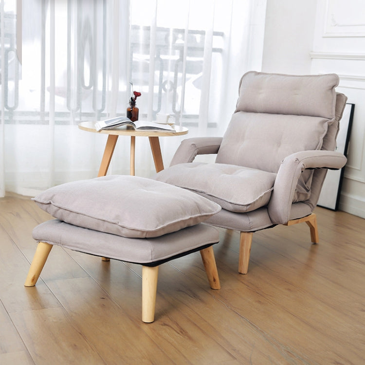 F3 Lazy Sofa Armrest Bedroom Leisure Japanese Folding Fabric Lounge Chair — view 14