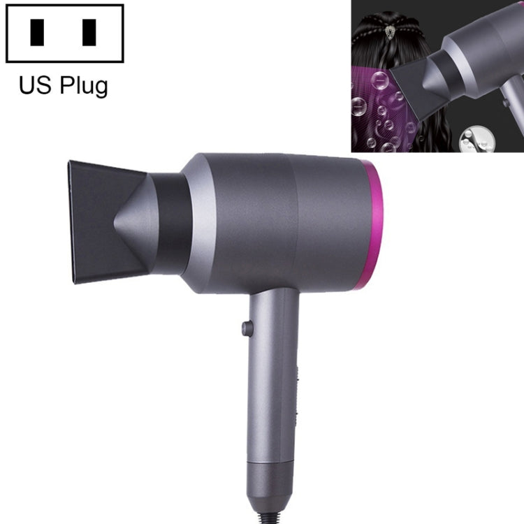 Household High-power Silent Blow Dryer, Constant Temperature Hot and Cold Negative Ion Hair Drier, US Plug