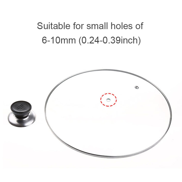 12 PCS Kitchen Universal Replaceable Pot Cover Handle Circular Plastic Knob — view 6