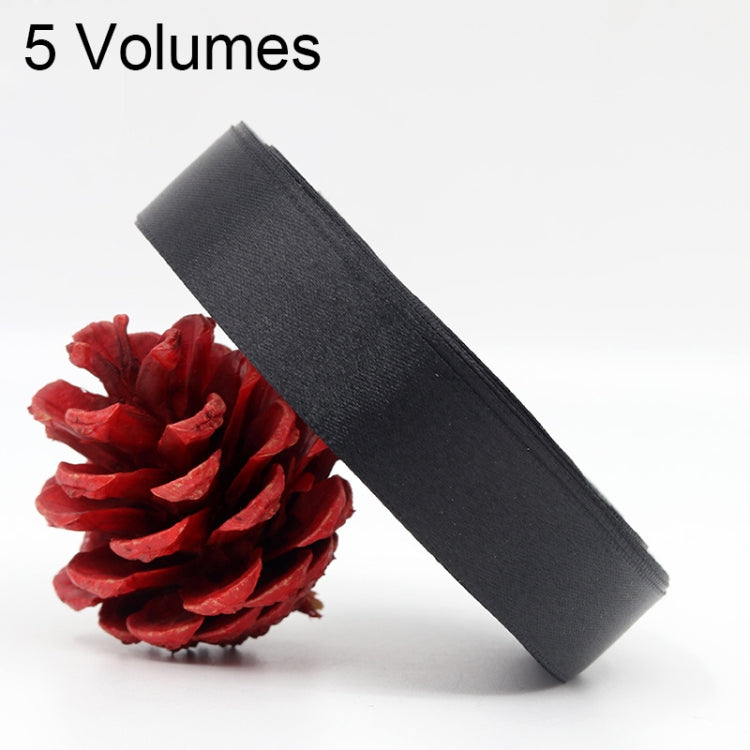 5 Volumes Color Satin Ribbons Handmade DIY Wedding Cake Decoration Holiday Gift Packages, Size: 22m x 2cm — Purple