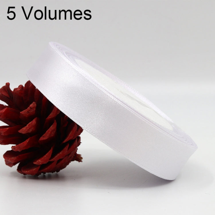 5 Volumes Color Satin Ribbons Handmade DIY Wedding Cake Decoration Holiday Gift Packages, Size: 22m x 2cm