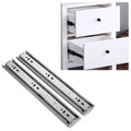 3-section Mute Stainless Steel Sliding Drawer Slides Ball Slide Rail Length: 35cm, 14 inches