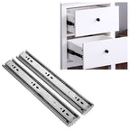 3-section Mute Stainless Steel Sliding Drawer Slides Ball Slide Rail Length: 35cm, 14 inches