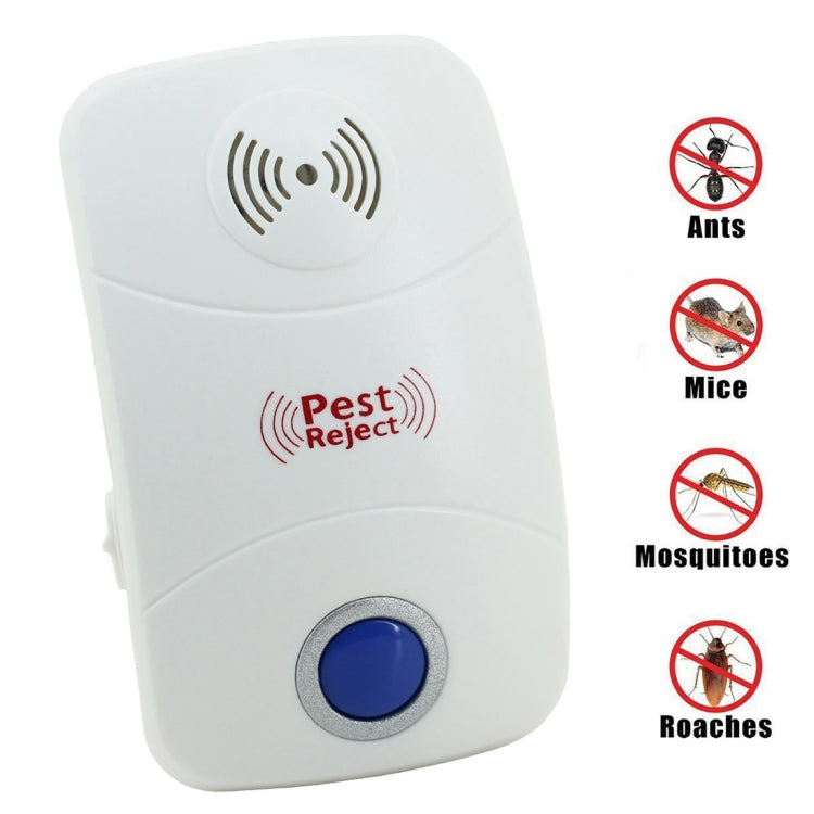 Electronic Ultrasonic Mosquito Rat Pest Control Repeller with LED Light, AC90V-250V, UK Plug