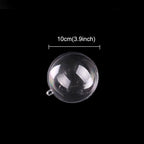 5 PCS Transparent Christmas Ball Hollow Plastic Sphere Ball Shaped Eternal Flower Ball Wedding Gifts Gift Box, Size: 10 x 10cm
