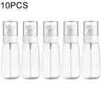 10 PCS Portable Refillable Plastic Fine Mist Perfume Spray Bottle Transparent Empty Spray Sprayer Bottle, 80ml