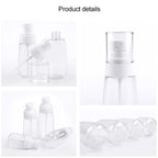 10 PCS Portable Refillable Plastic Fine Mist Perfume Spray Bottle Transparent Empty Spray Sprayer Bottle, 80ml