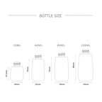 10 PCS Portable Refillable Plastic Fine Mist Perfume Spray Bottle Transparent Empty Spray Sprayer Bottle, 80ml
