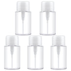 Liquid Push Down Pump Dispenser Bottle Empty Plastic Bottle Container, 200ml