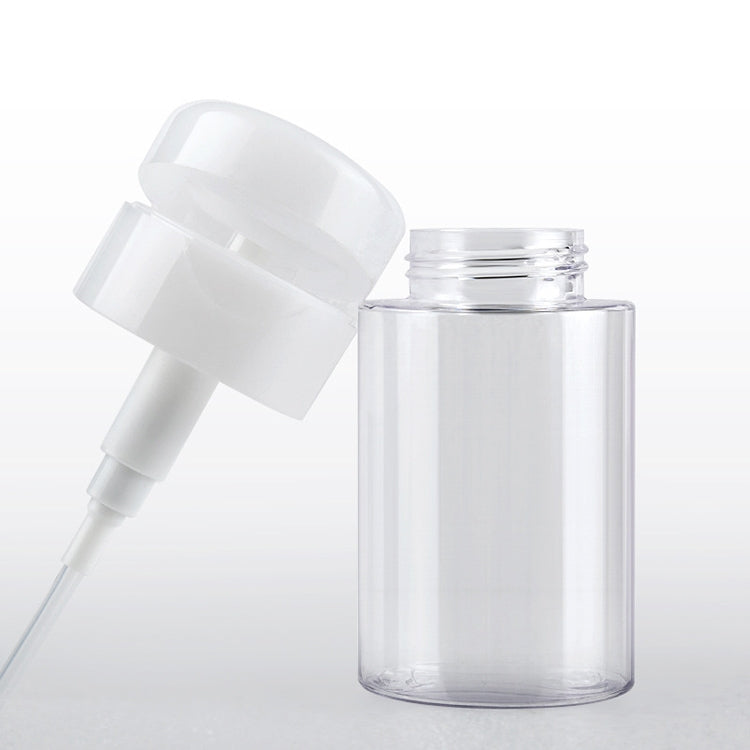 Liquid Push Down Pump Dispenser Bottle Empty Plastic Bottle Container, 200ml