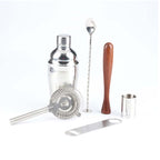 7 in 1 Stainless Steel Wine Cocktail Shaker Tools Set with Cloth Bag, Capacity: 550ml