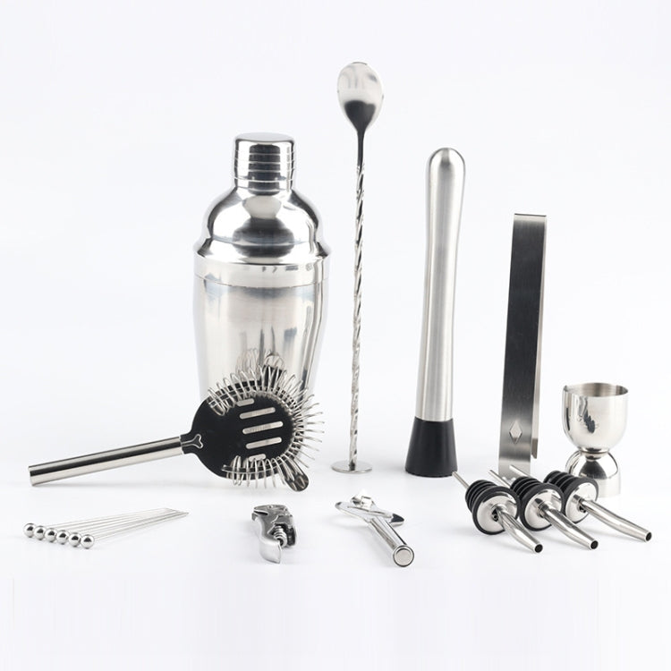 18 in 1 Cocktail Shaker Tools Setwith Acrylic Mount, Capacity: 550ml