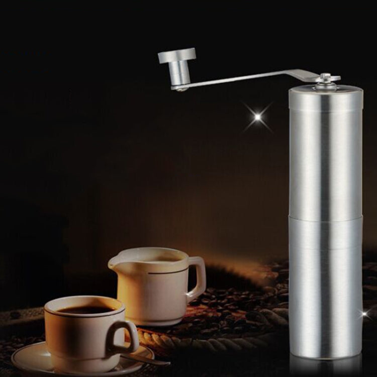 Burr Mill Manual Stainless Steel Bean Pepper Hand Crank Coffee Grinder, Gift Box Package