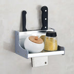 20cm Kitchen Multi-function Wall-mounted Condiment Storage Rack, 20cm — 20cm