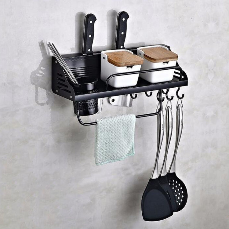 1 Cup Kitchen Multi-function Wall-mounted Condiment Storage Rack, A Version 40cm