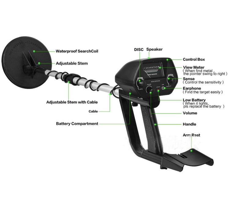 MD4030 Underground Metal Detector, Measuring Range: 1-30cm