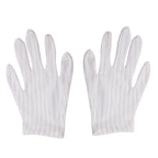 10 Pairs Anti-static Stripe Plastic Gloves, Size：Free Size